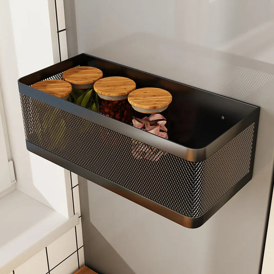 Magnetic Fridge Side Storage Rack — Space-Saving Kitchen Organizer