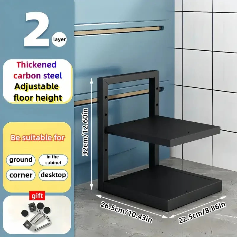 Adjustable Pot & Pan Rack Organizer — 2 to 5 Tier