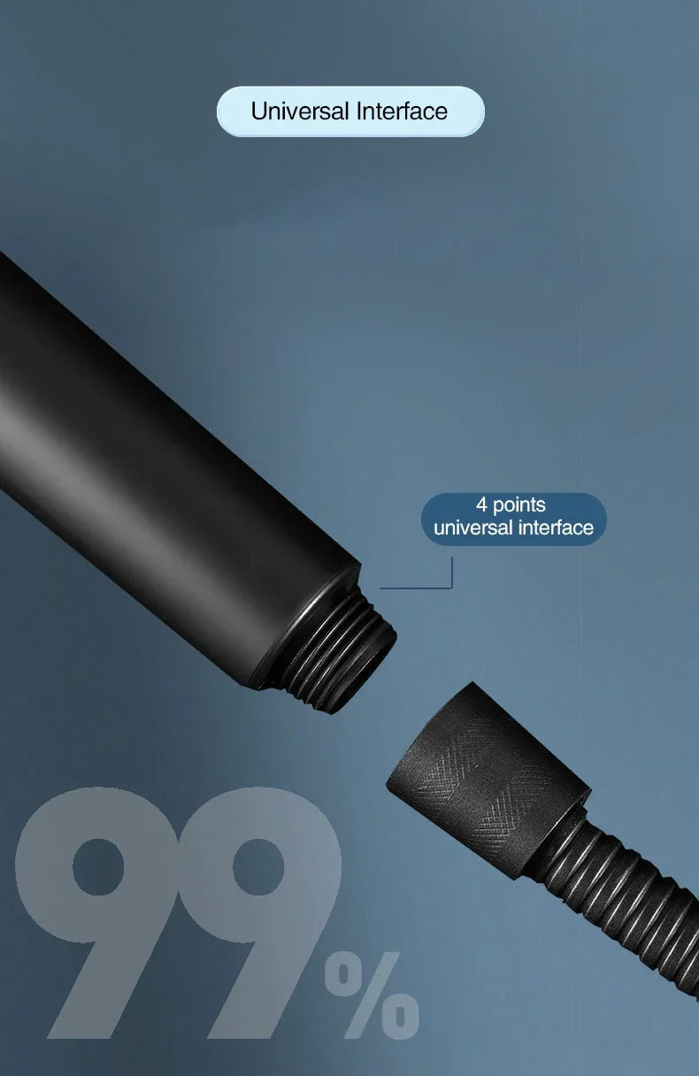 High-Pressure Filtered Shower Head — 3-Mode Adjustable Spray