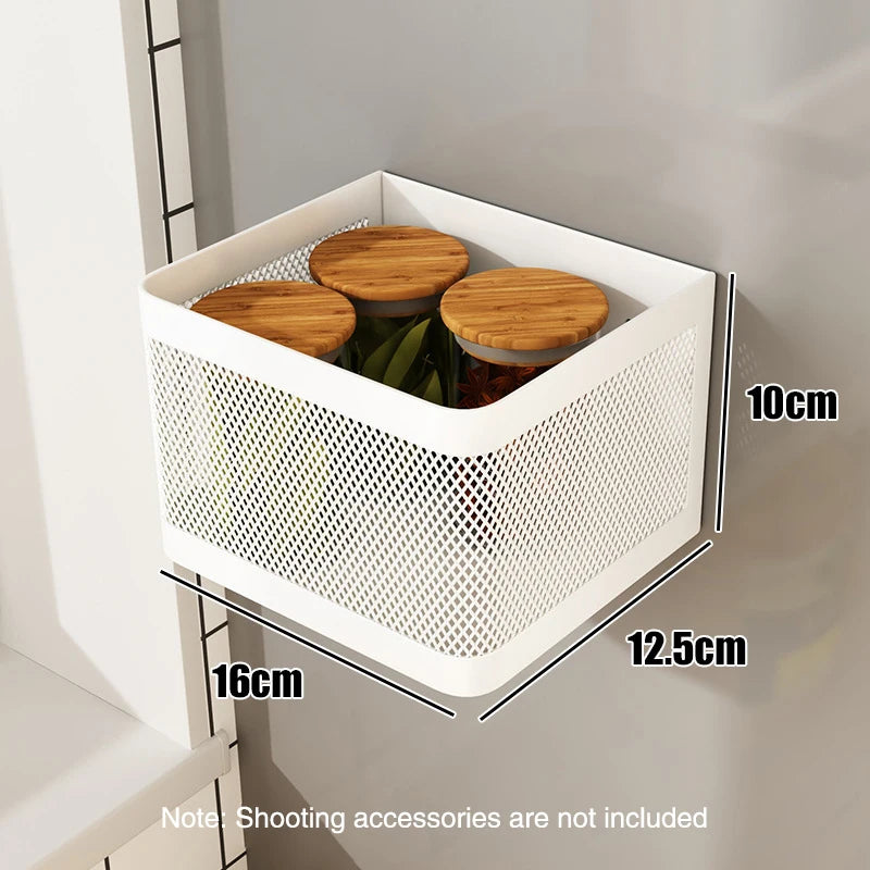 Magnetic Fridge Side Storage Rack — Space-Saving Kitchen Organizer
