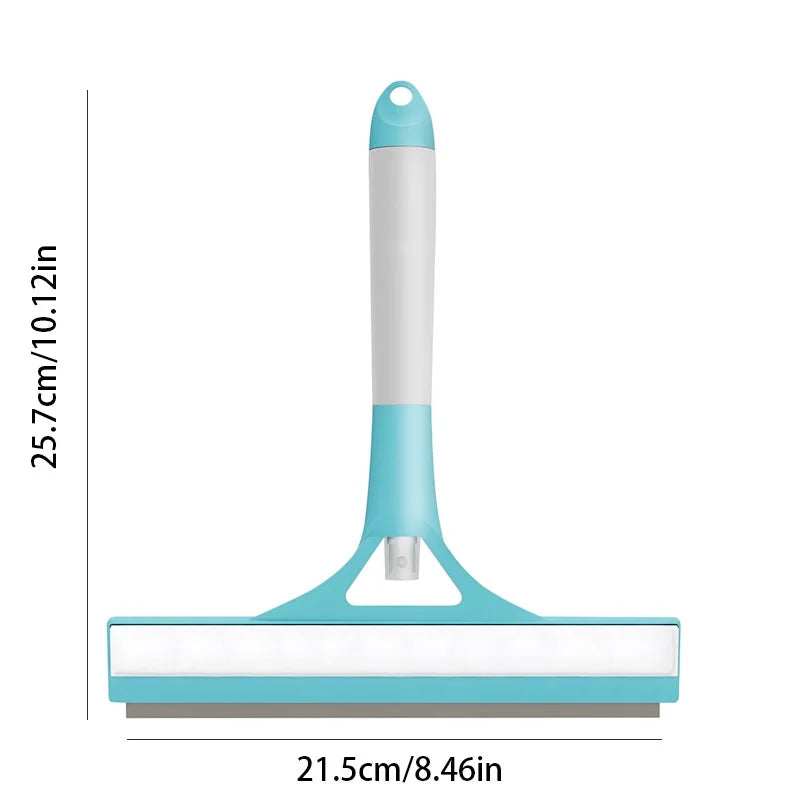 2-in-1 Sprayable Blue Glass Squeegee -...