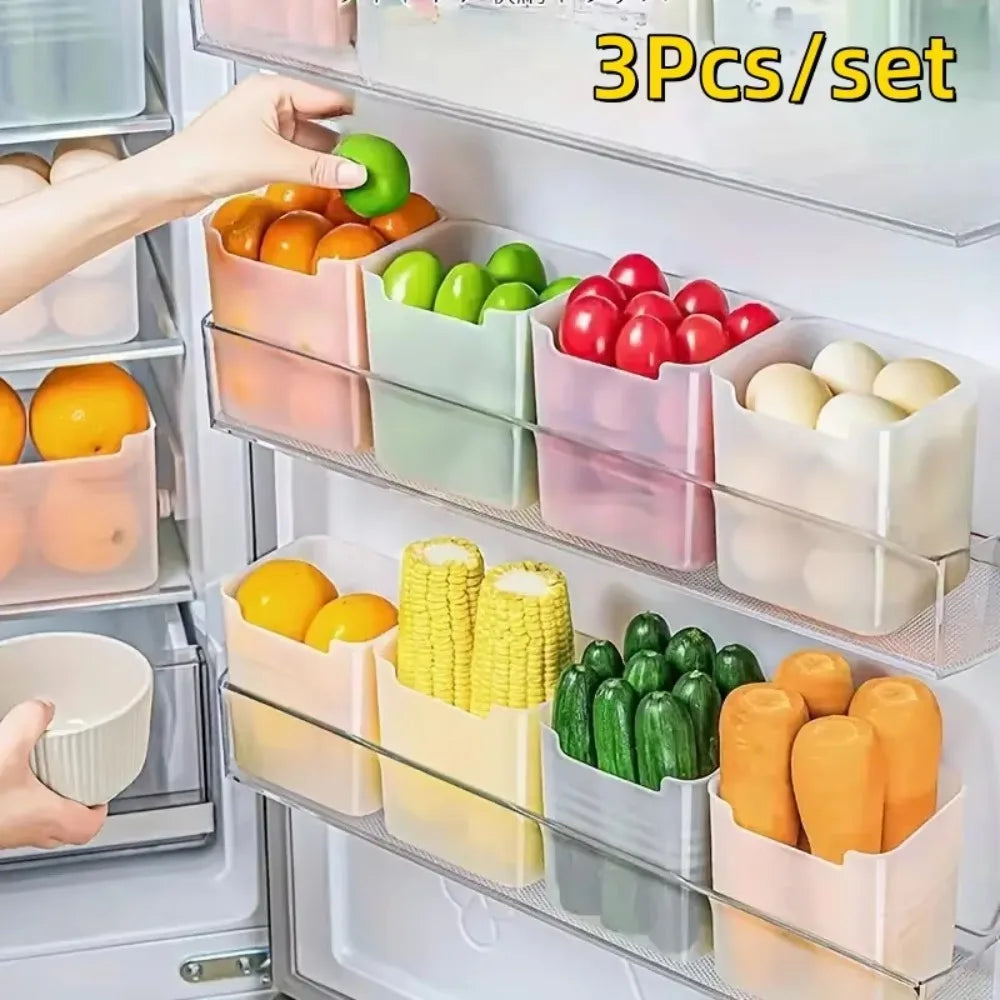 BPA-Free Clear Refrigerator Storage Box...