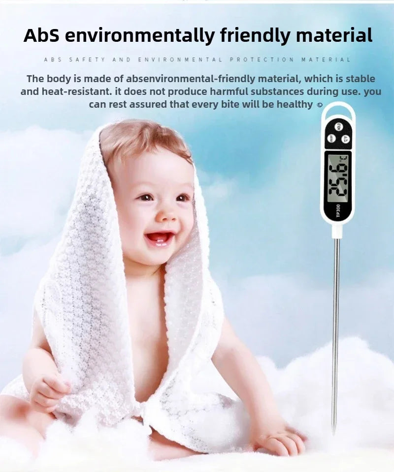 Food Thermometer Probe Type Electronic Kitchen...