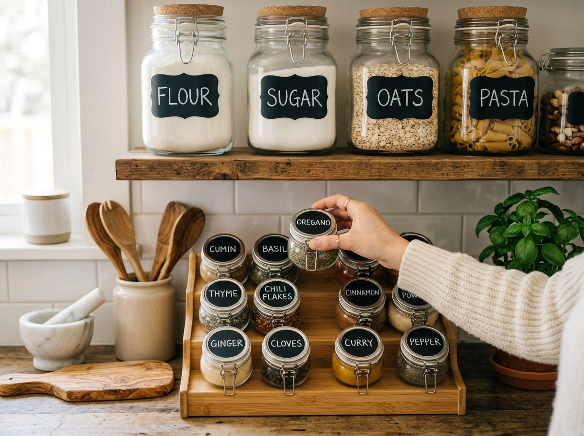 Waterproof Chalkboard Label Stickers with White Chalk Pen — 48/96pcs