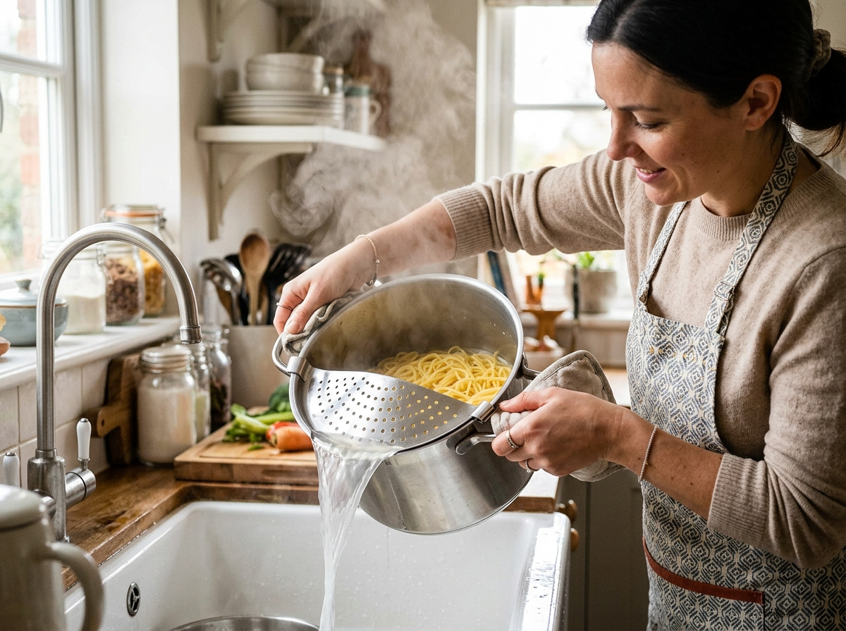 Stainless Steel Strainer Pot Side Pan Drainer...