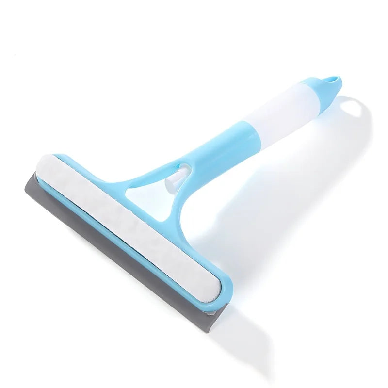 2-in-1 Sprayable Blue Glass Squeegee -...