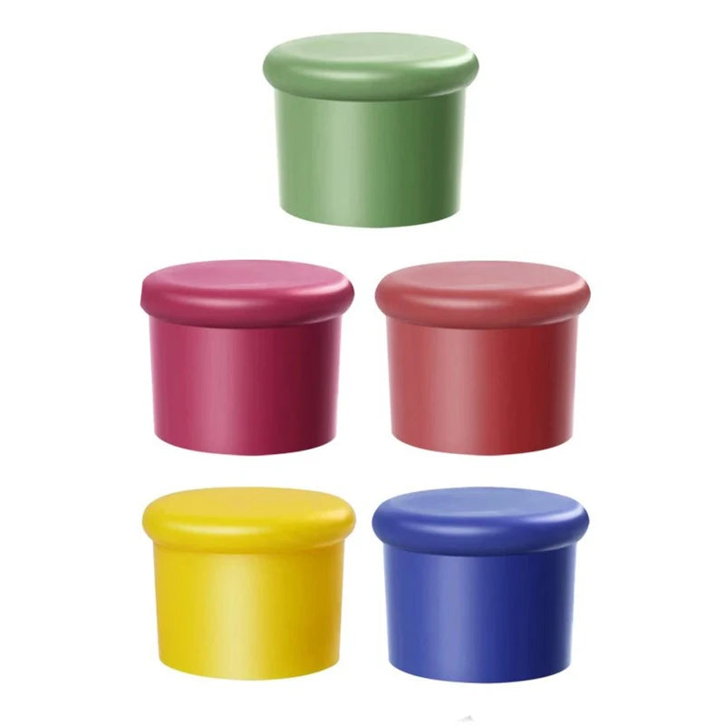 1/5pcs Wine Stoppers Reusable Silicone Corks...