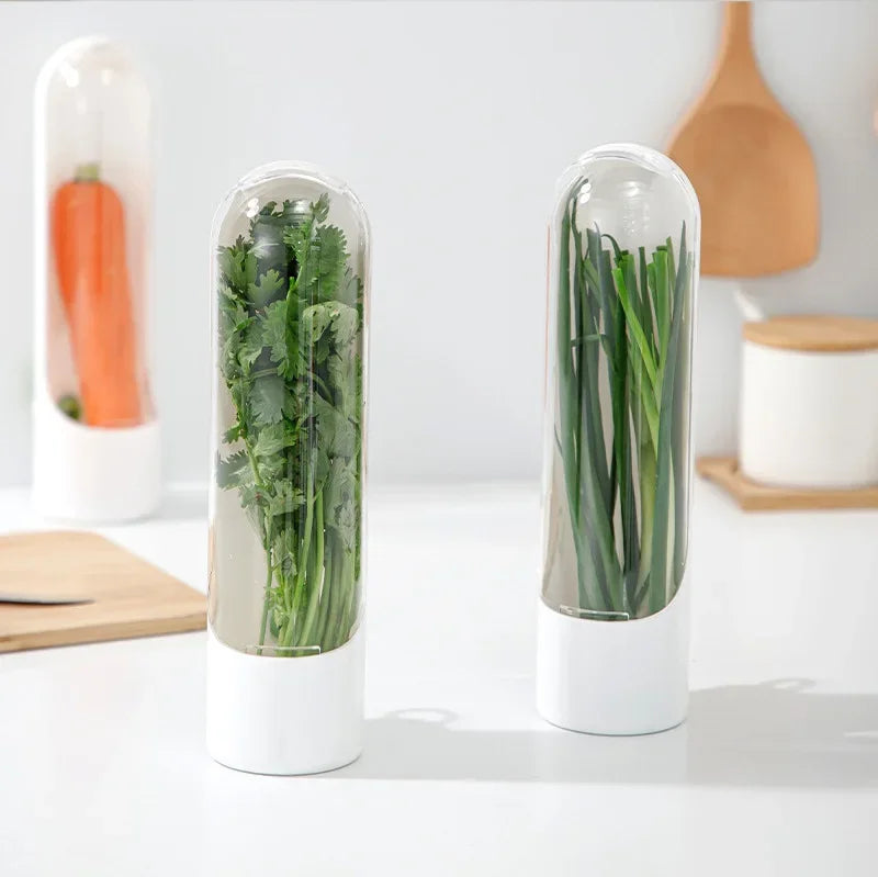 Refrigerator Herb Crisper Saver Container...