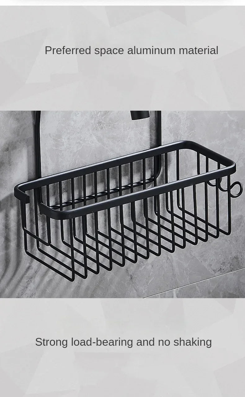Aluminium Bathroom Shelf Without Drilling,...