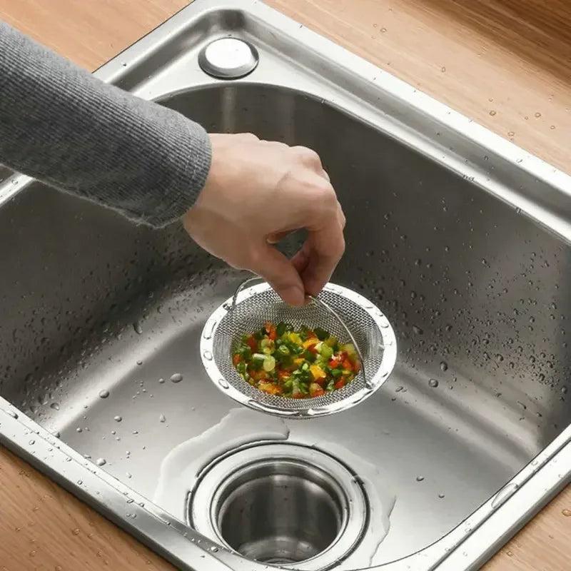Stainless Steel Sink Drain Strainer — Hair & Food Catcher