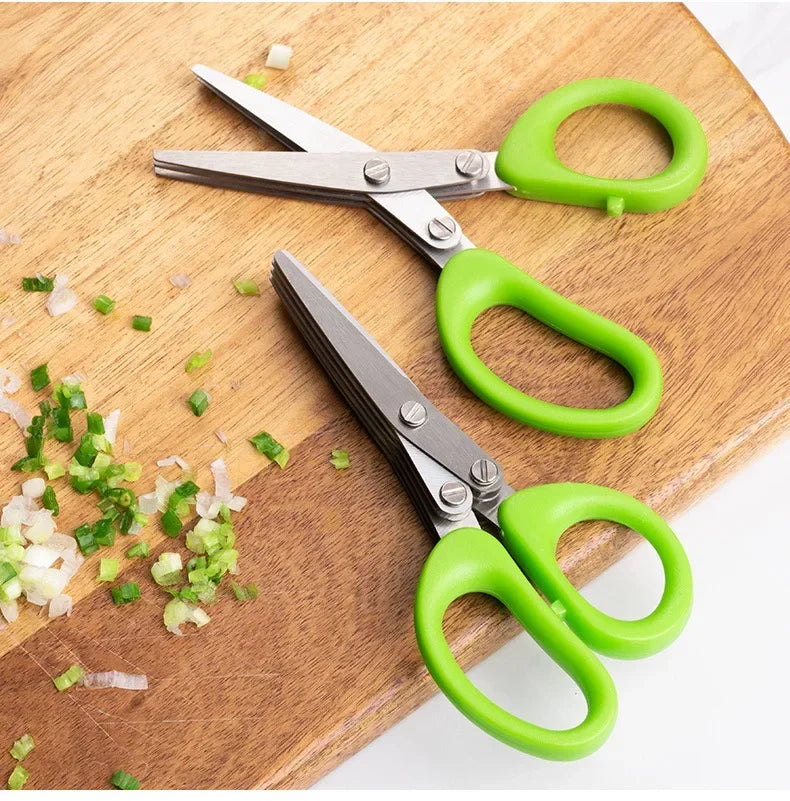 Multi-Blade Herb Scissors & Stripper — 3 or 5 Blade