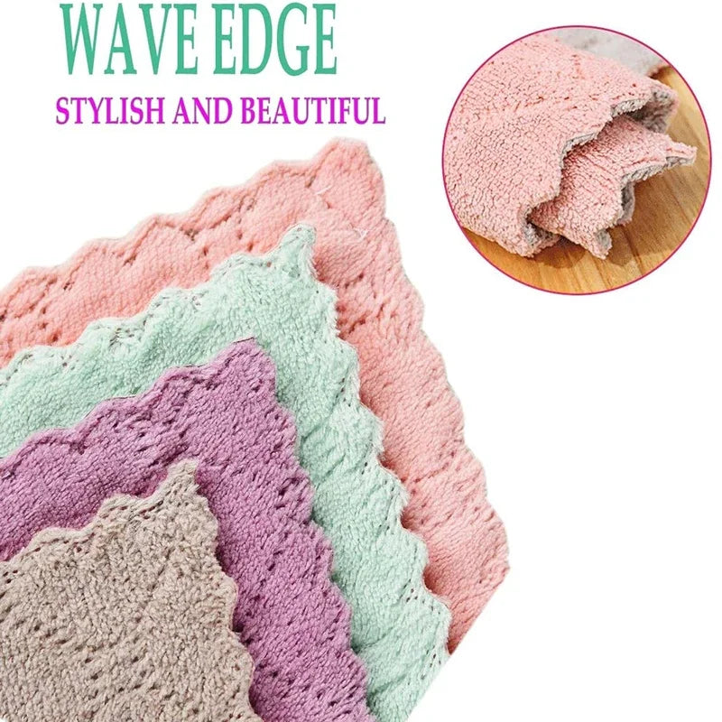 10/20pcs Dishwashing Cloth Kitchen Cleaning...