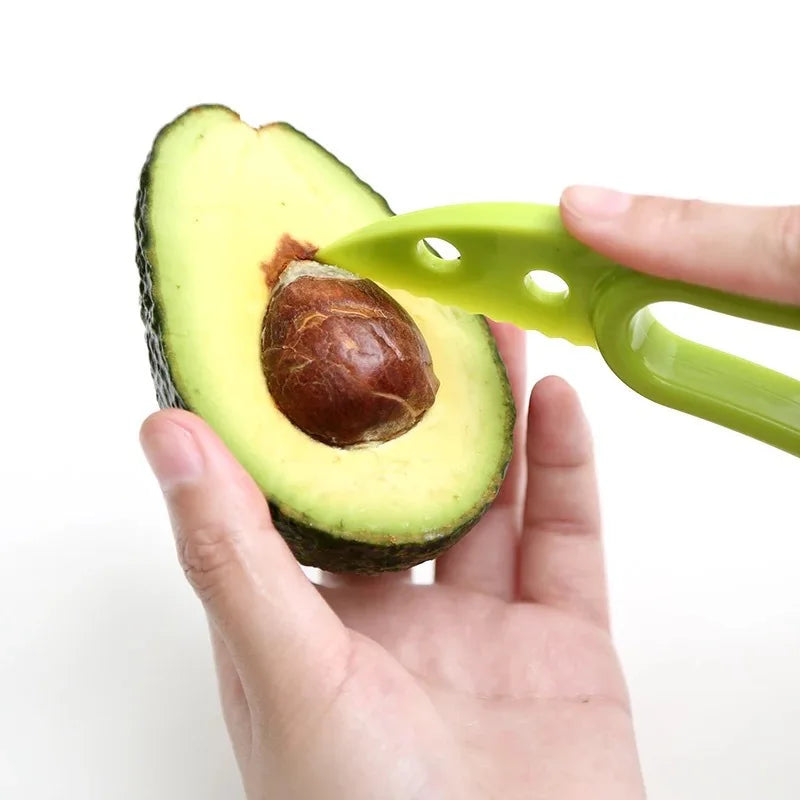3-in-1 Avocado Slicer — Split, Pit & Slice Tool