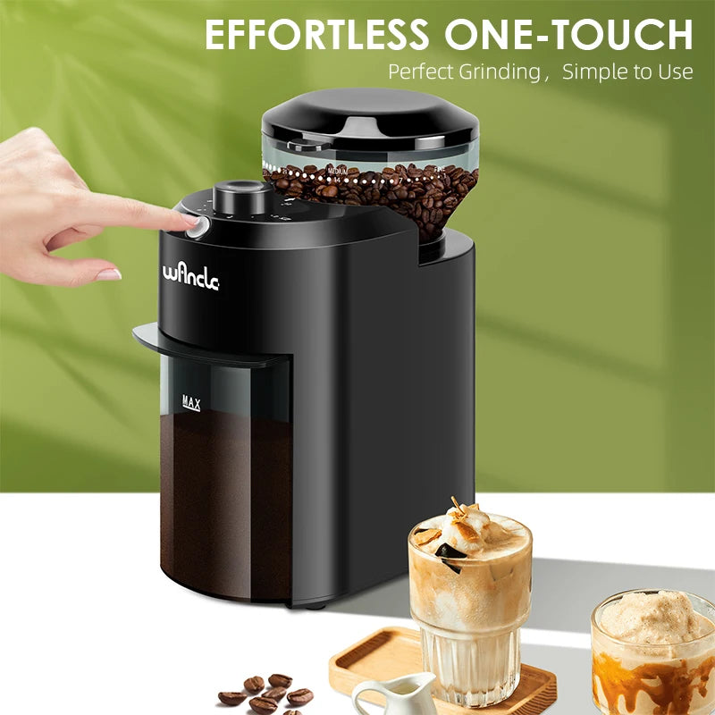 Electric Burr Coffee Grinder Adjustable Burr...
