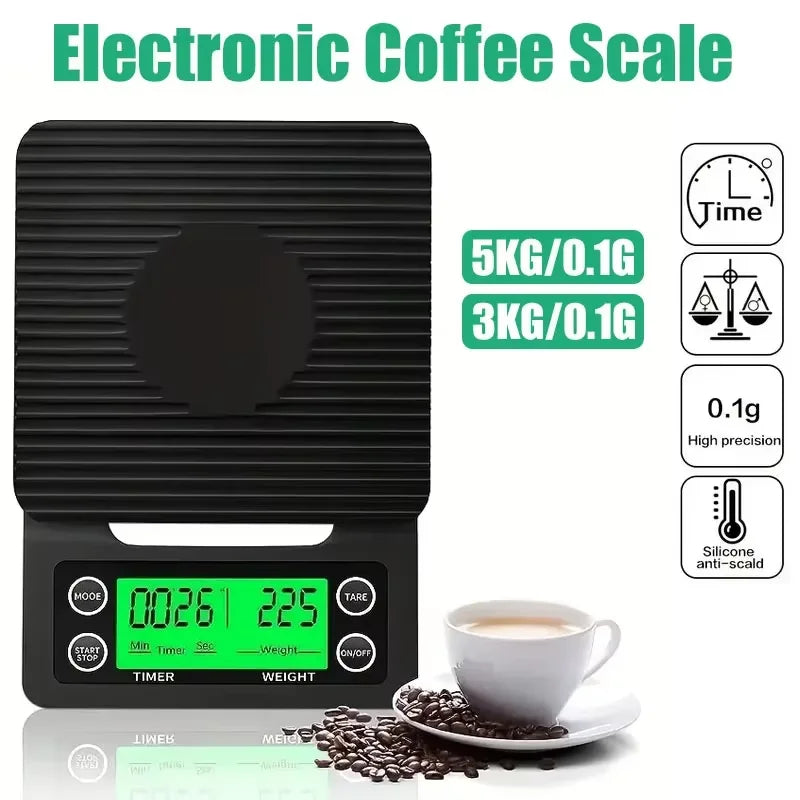 3/5kg 0.1g High Precision Coffee Scale With...