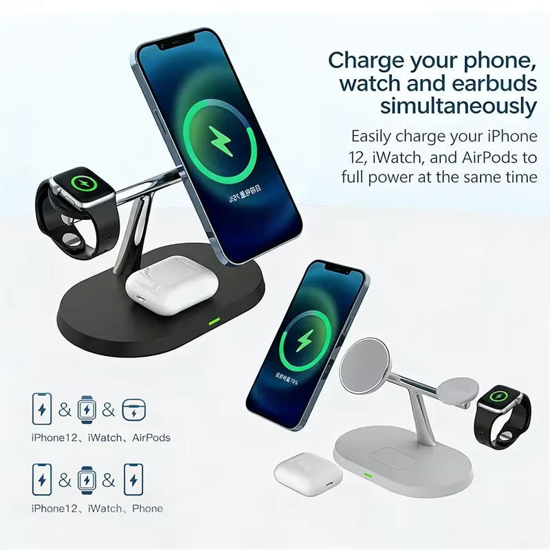 3-in-1 MagSafe Wireless Charging Stand — iPhone, Watch & AirPods