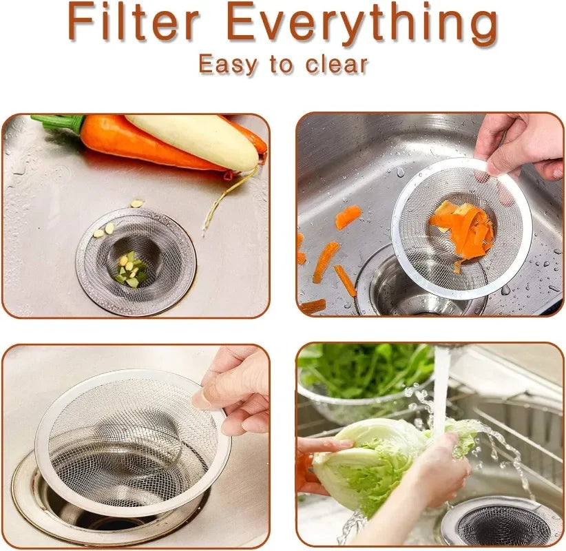 10/1x Stainless Steel Sink Filter Kitchen...