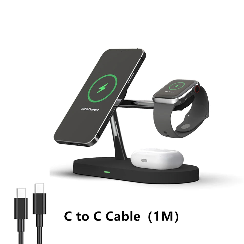 3-in-1 Wireless Charging Station — iPhone, Watch & AirPods