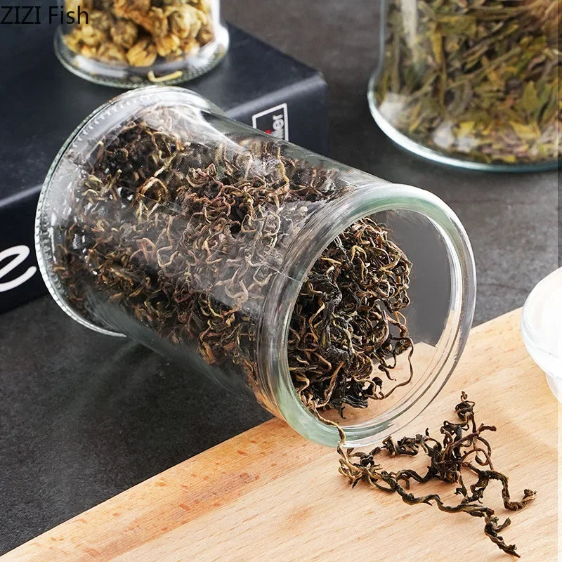 Minimalist Sealed Glass Storage Jars with Lids