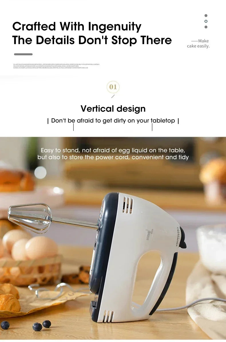 Handheld Electric Egg Beater & Kitchen Mixer