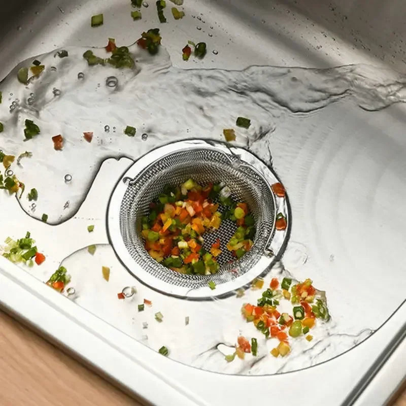 Stainless Steel Sink Drain Strainer — Hair & Food Catcher