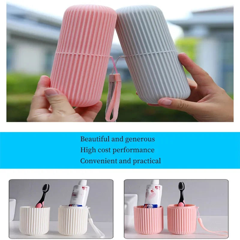 Travel Portable Toothbrush Cup Bathroom...
