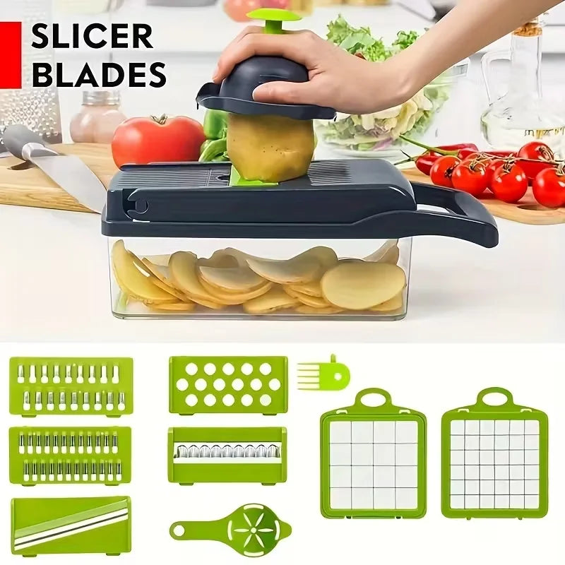 14-in-1 Multifunctional Vegetable Chopper & Slicer