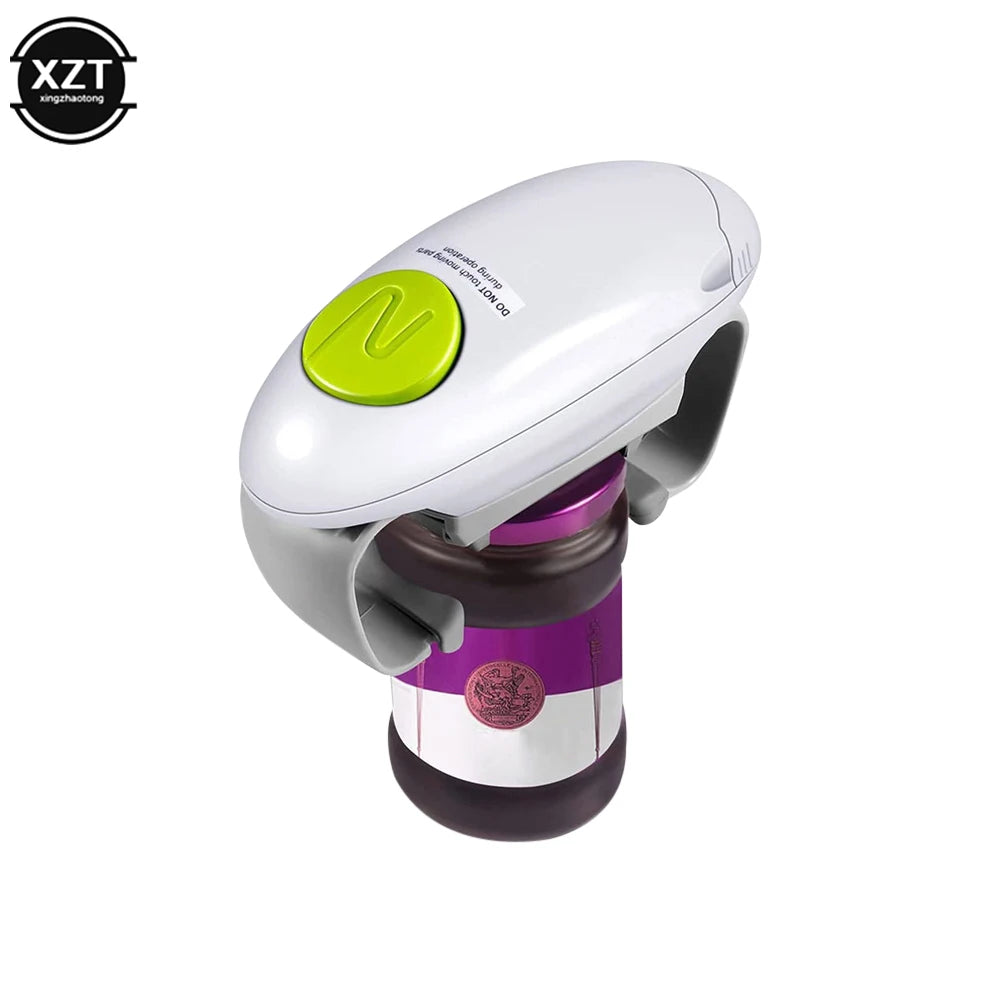 Electric Can Opener — Smooth Edge, One-Touch Automatic