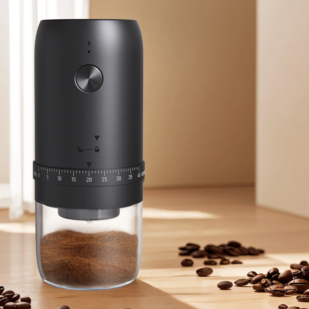 Portable USB Electric Coffee Grinder — 40-Setting Adjustable