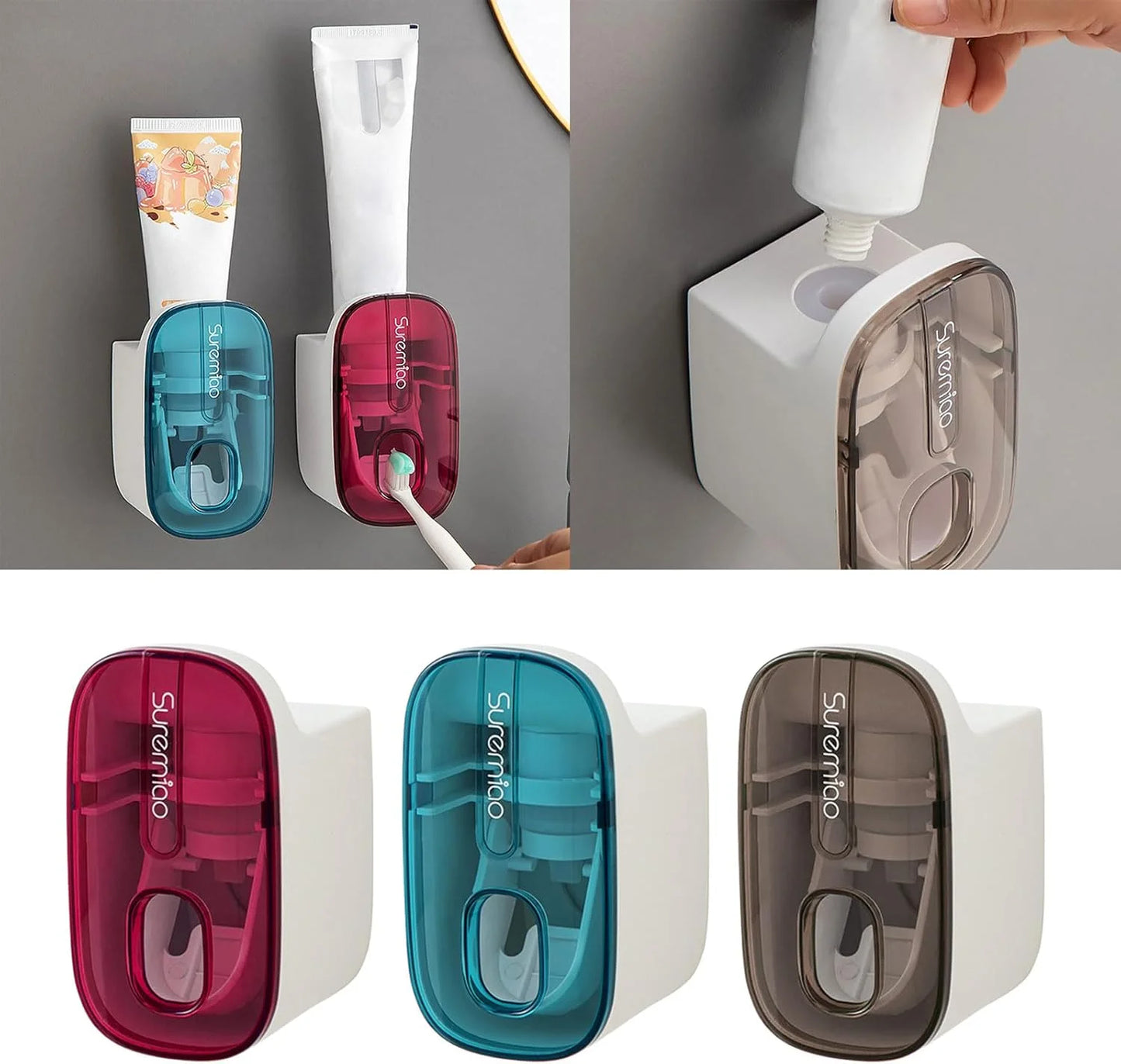 Wall Mounted Toothbrush Holder With Automatic...