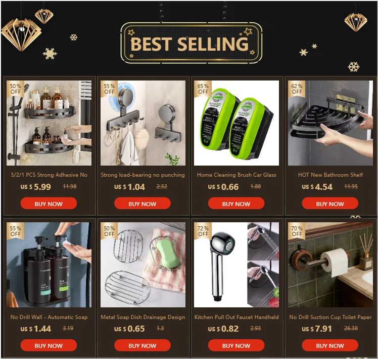 3/2/1 PCS Strong Adhesive No Drill Shower...