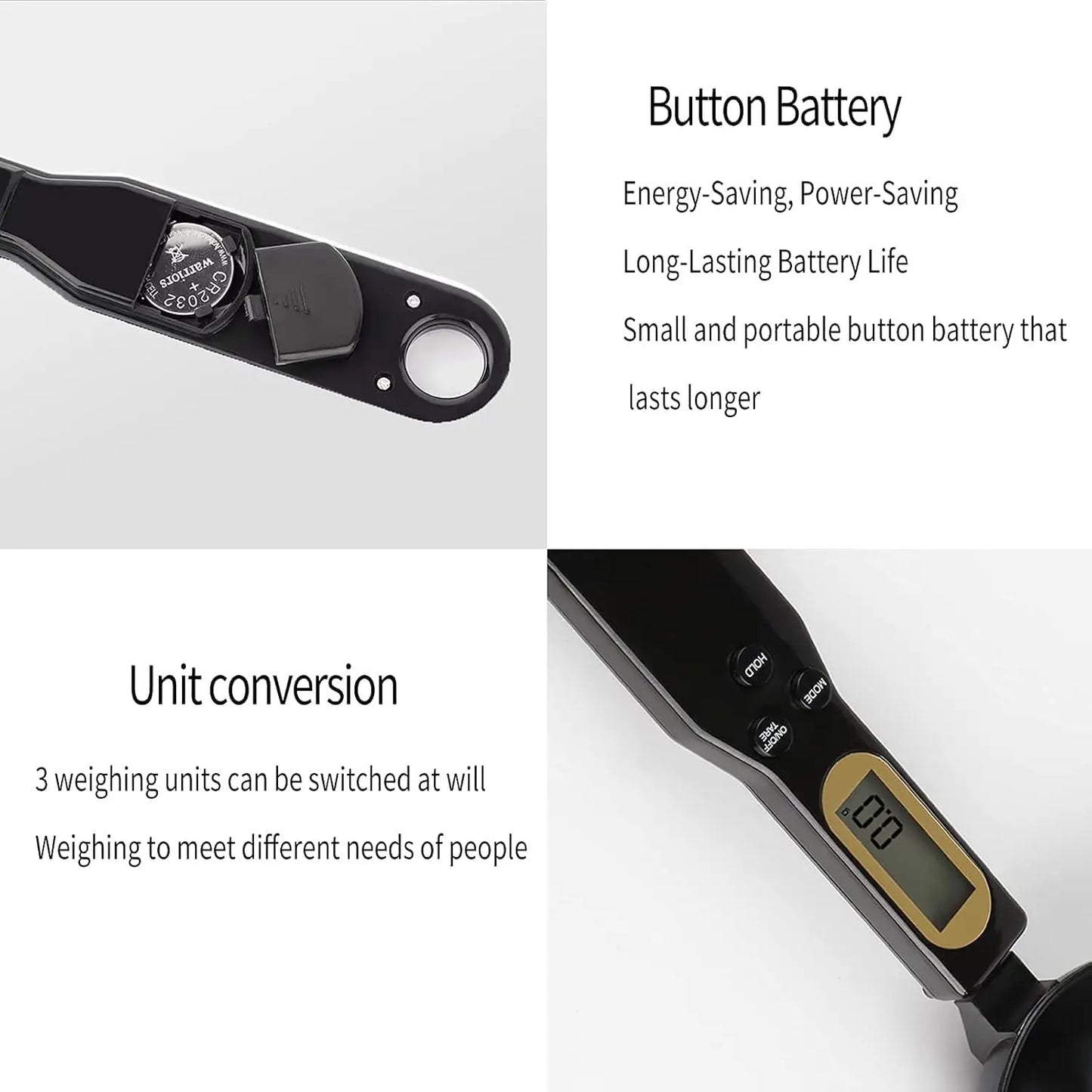 Digital Spoon Scale — 500g / 0.1g Precision for Coffee & Baking