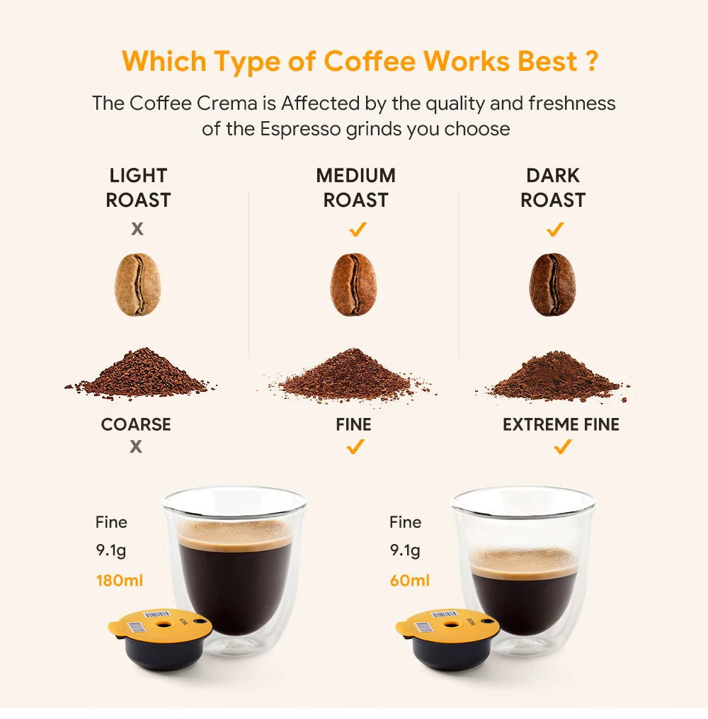 Refillable Coffee 60/180/200/220ML Capsule