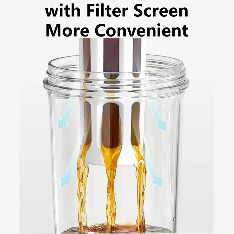 1L Cold Brew Coffee Maker — Fridge-Ready Pitcher with Handle
