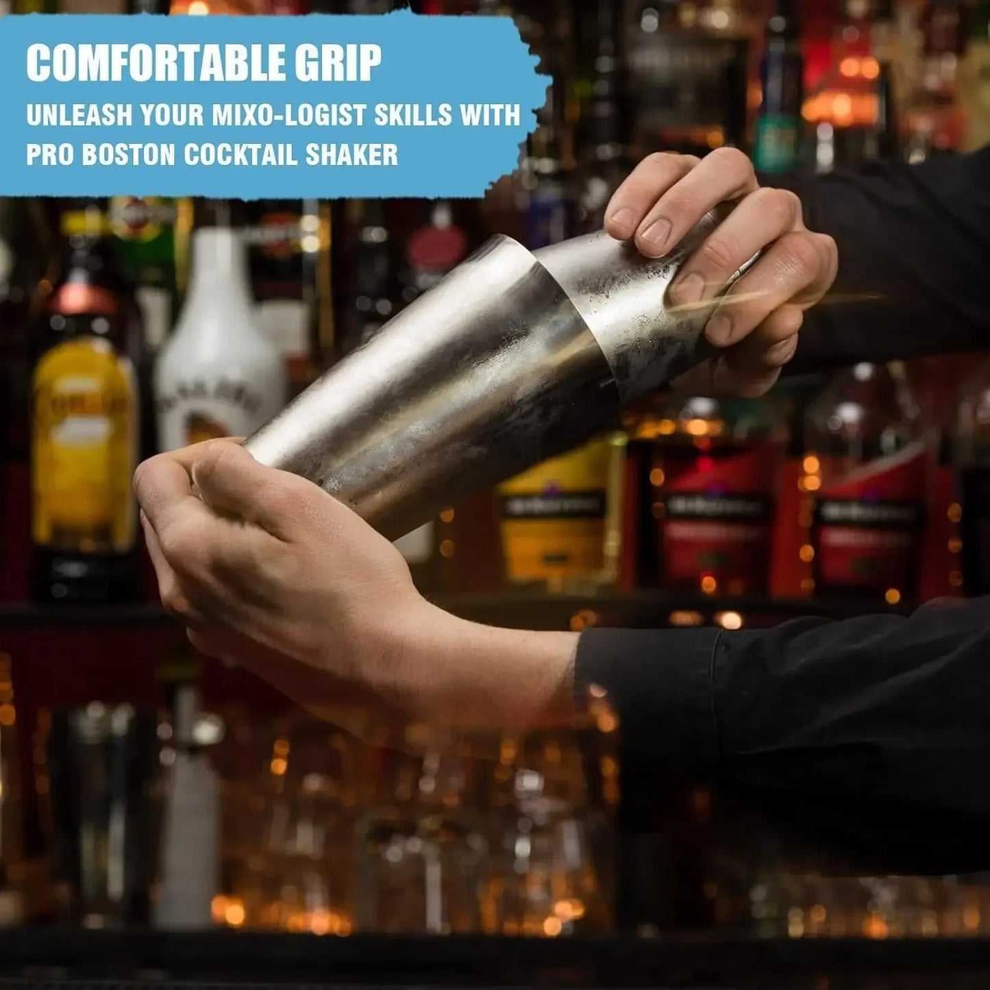 Professional Boston Cocktail Shaker Set — 4 or 5 Piece