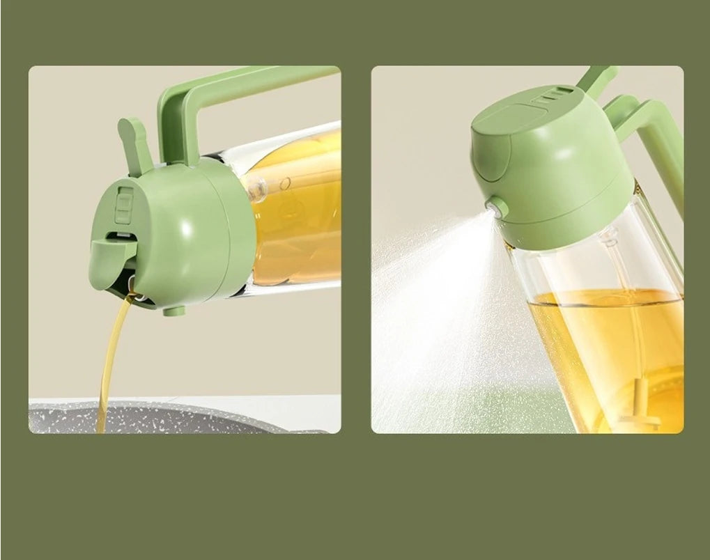 Glass Oil Spray Bottle — Press-Top Mister for Cooking & BBQ