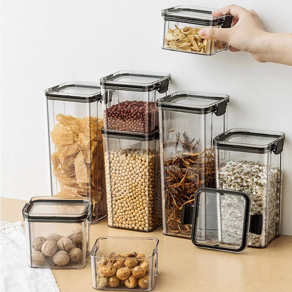 Airtight Pantry Storage Containers — Stackable Kitchen Organizer Set
