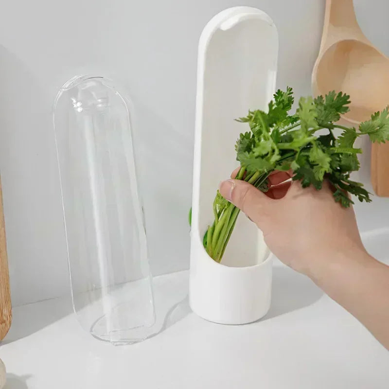 Refrigerator Herb Crisper Saver Container...