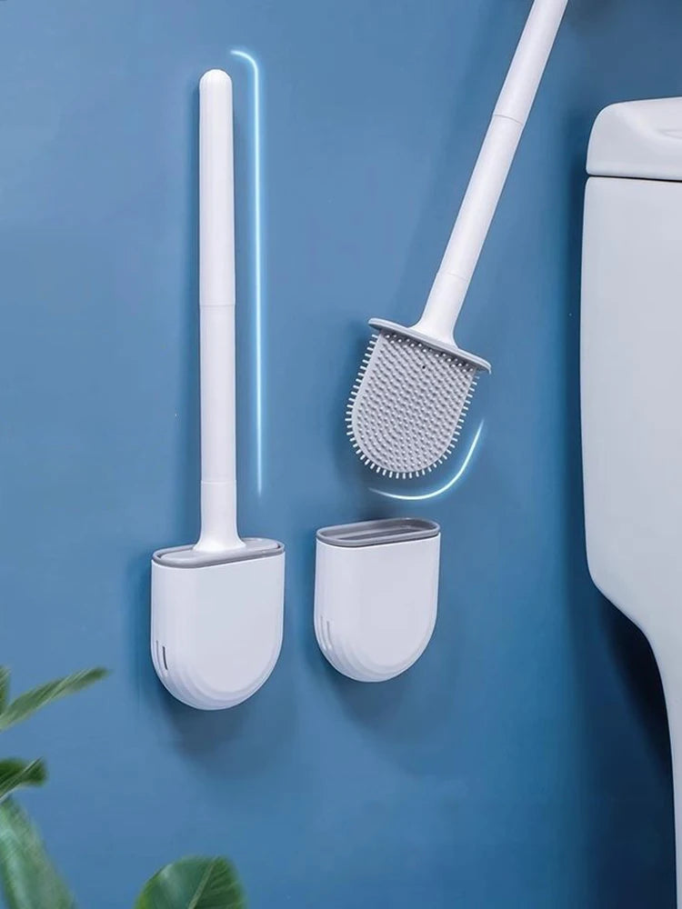 1 Wall Hanging Long Handle Toilet Brush,...