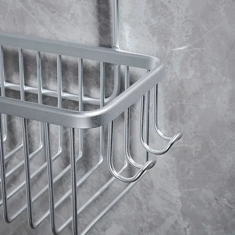Aluminium Bathroom Shelf Without Drilling,...