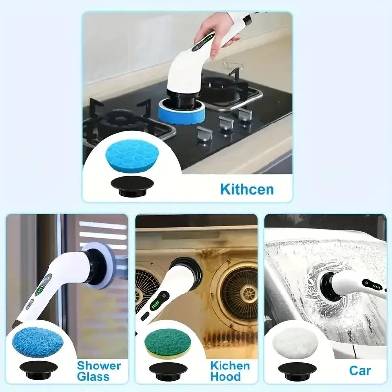 1 Set, Electric Cleaning Brush, Wireless...