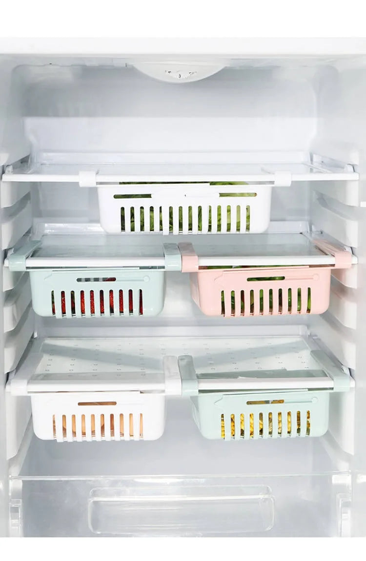 Refrigerator Storage Basket Flexible...