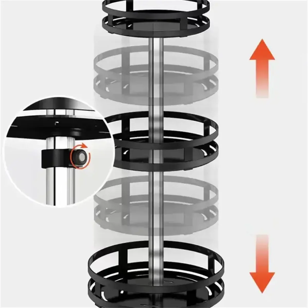 Rotatable Kitchen Storage Rack kitchen...