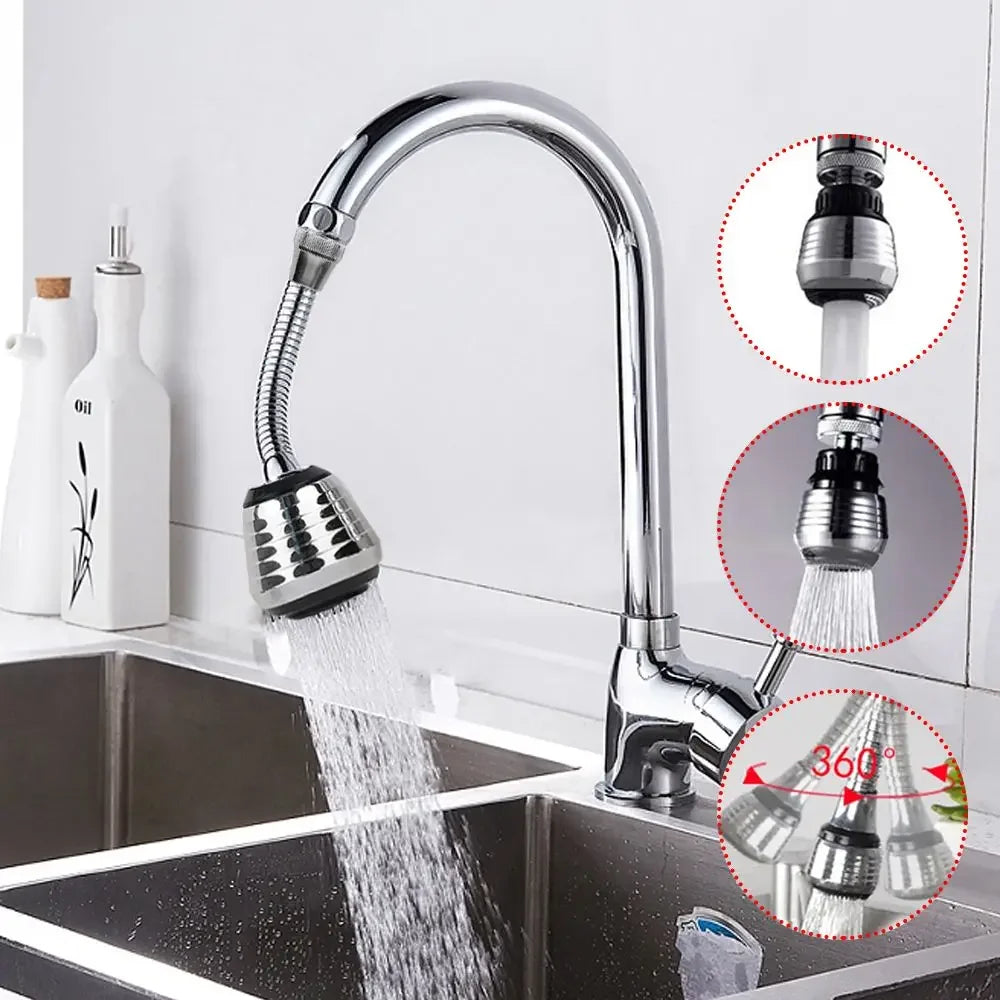 360° Rotatable Faucet Extender Dual Mode Water...
