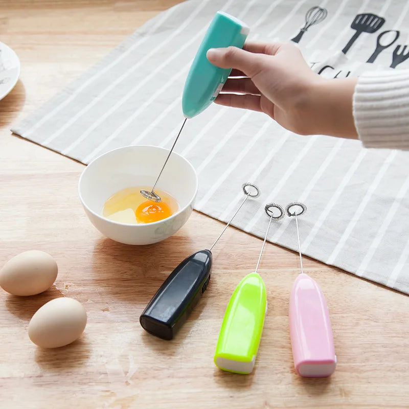 Electric Milk Frother & Egg Beater — Handheld Mini Blender