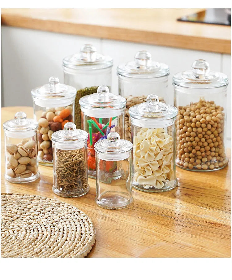 Minimalist Sealed Glass Storage Jars with Lids