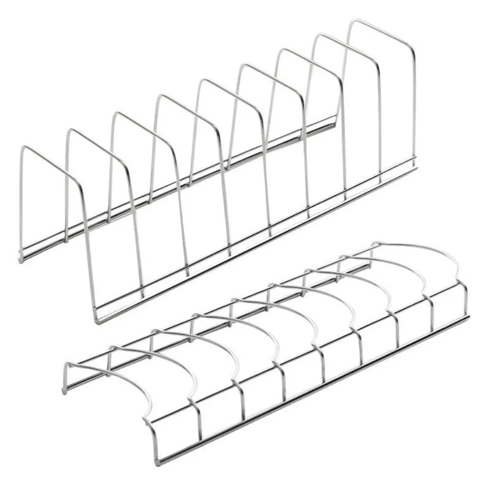 Stainless Steel Dish Draining Rack — Bowl & Plate Organizer