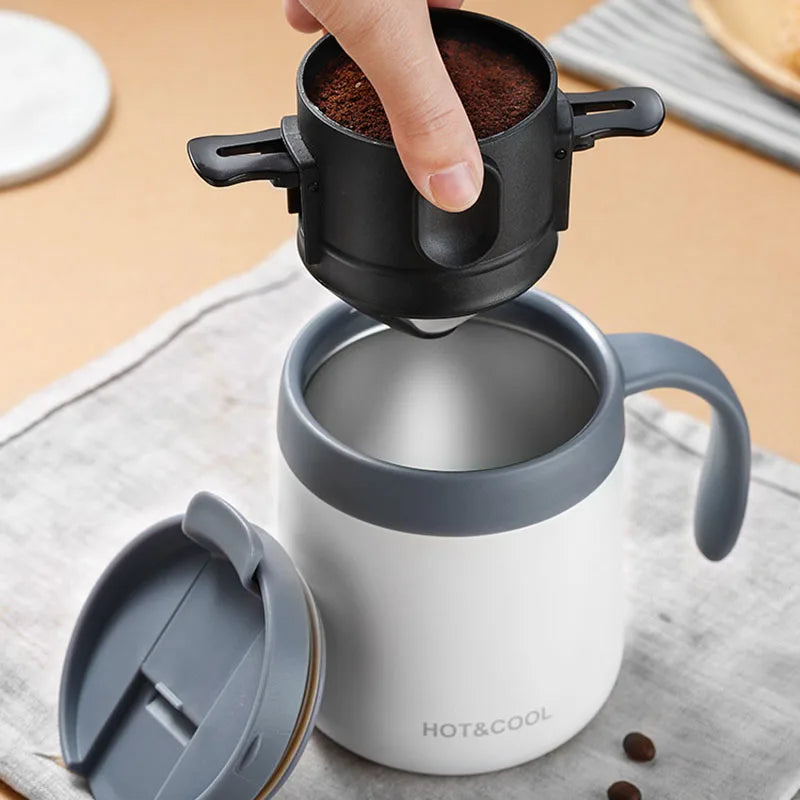 304 Stainless Steel Portable Coffee Filter...