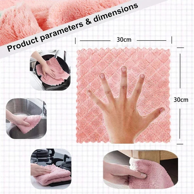 10/20pcs Dishwashing Cloth Kitchen Cleaning...
