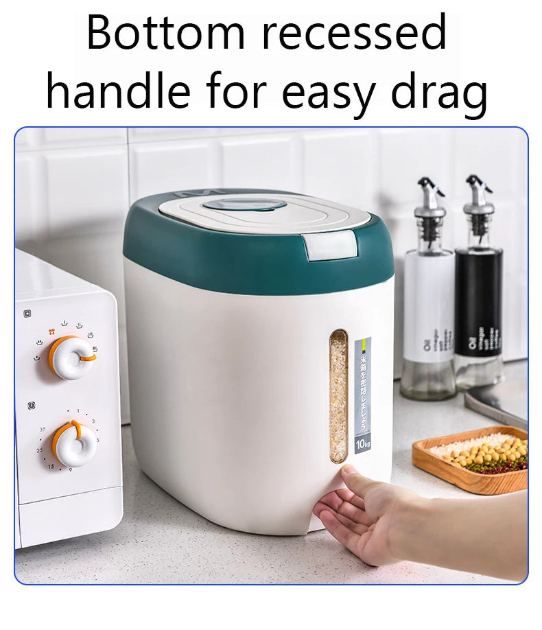 5KG/10KG Rice Dispenser Kitchen Organizer And...